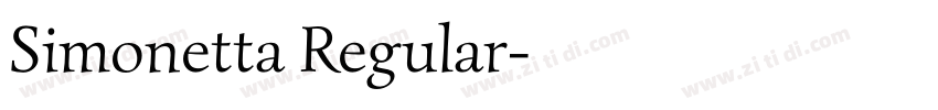 Simonetta Regular字体转换